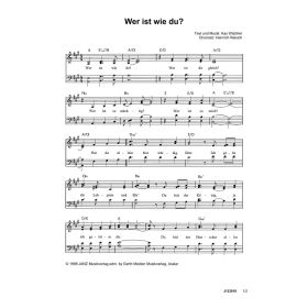 Produktbild des Artikels Wer ist wie du? (Noten - Download)