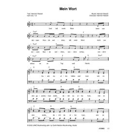 Produktbild des Artikels Mein Wort (Noten - Download)