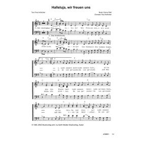 Produktbild des Artikels Halleluja, wir freuen uns / Voller Freude (Noten - Download)