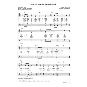 Produktbild des Artikels Sei du in uns verherrlicht / We will glorify to you (Noten - Download)