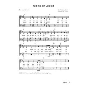 Produktbild des Artikels Gib mir ein Loblied (Noten - Download)