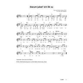 Produktbild des Artikels Noten - Download Darum jubel' ich Dir zu / Stand Here And Rejoice