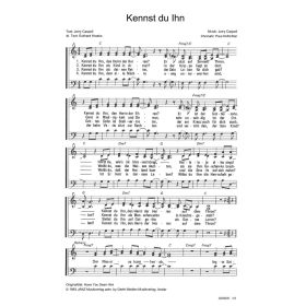 Produktbild des Artikels Kennst du Ihn / Have You Seen Him (Noten - Download)