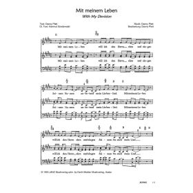 Produktbild des Artikels Mit meinem Leben / With My Devotion (Noten - Download)