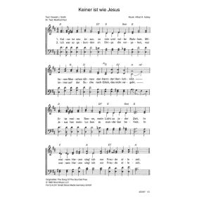 Produktbild des Artikels Keiner ist wie Jesus / The Song Of The Soul Set Free (Noten - Download)