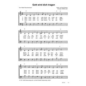 Produktbild des Artikels Gott wird dich tragen / God will take care of you (Noten - Download)