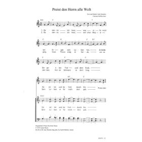 Produktbild des Artikels Preist den Herrn alle Welt / Praise His Holy Name (Noten - Download)
