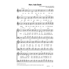 Produktbild des Artikels Herr, hab Dank / Thank You Lord (Noten - Download)
