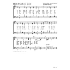 Produktbild des Artikels Hell strahlt der Stern (Noten - Download)