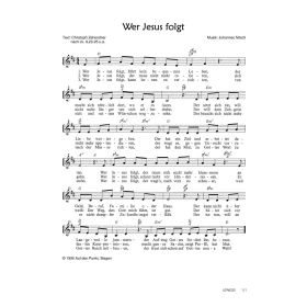 Produktbild des Artikels Wer Jesus folgt (Noten - Download)
