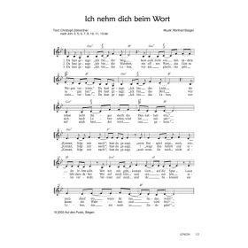 Produktbild des Artikels Ich nehm dich beim Wort (Noten - Download)