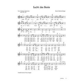 Produktbild des Artikels Sucht das Beste (Noten - Download)