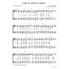 Produktbild des Artikels Noten - Download Vater, ich möchte dir danken