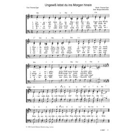 Produktbild des Artikels Ungewiß lebst du ins Morgen hinein (Noten - Download)