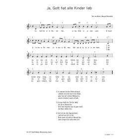 Produktbild des Artikels Ja, Gott hat alle Kinder lieb (Noten - Download)