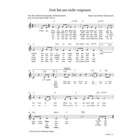 Produktbild des Artikels Noten - Download Gott hat uns nicht vergessen