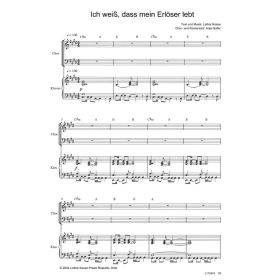 Produktbild des Artikels Ich weiß, dass mein Erlöser lebt (Noten - Download)