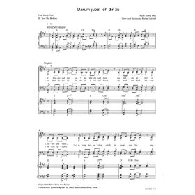 Produktbild des Artikels Noten - Download Darum jubel ich dir zu / Stand here and rejoice