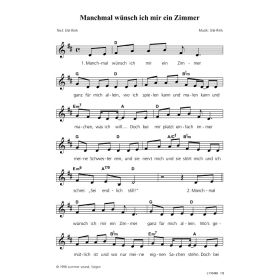 Produktbild des Artikels Manchmal wünsch ich mir ein Zimmer (Noten - Download)