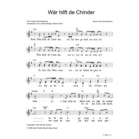 Produktbild des Artikels Wär hilft de Chinder / Wer hilft den Kindern (Noten - Download)