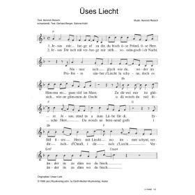 Produktbild des Artikels Üses Liecht / Unser Licht (Noten - Download)