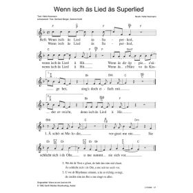 Produktbild des Artikels Wenn isch äs Lied äs Superlied / Wann ist ein Lied ein Hit (Noten - Download)