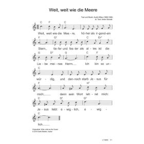 Produktbild des Artikels Weit, weit wie die Meere / Wide, wide as the Ocean (Noten - Download)