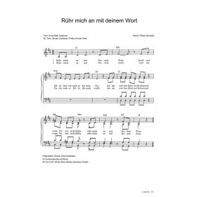 Produktbild des Artikels Rühr mich an mit deinem Wort / Sanan anna koskettaa (Noten - Download)