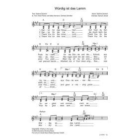 Produktbild des Artikels Noten - Download Würdig ist das Lamm / Worthy is the Lamb