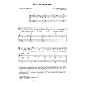 Produktbild des Artikels Mary Did You Know? (Noten - Download)