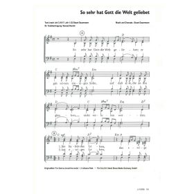 Produktbild des Artikels So sehr hat Gott die Welt geliebet / For God so loved the world (Noten - Download)