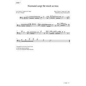 Produktbild des Artikels Niemand sorgt für mich so treu / No One Ever Cared For Me (Cello 1) (Noten - Download)