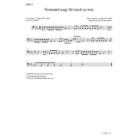 Produktbild des Artikels Niemand sorgt für mich so treu / No One Ever Cared For Me (Cello 2) (Noten - Download)