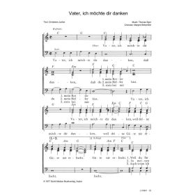 Produktbild des Artikels Noten - Download Vater, ich möchte dir danken