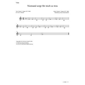 Produktbild des Artikels Niemand sorgt für mich so treu / No One Ever Cared For Me (Tuba) (Noten - Download)