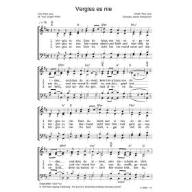 Produktbild des Artikels Noten - Download Vergiss es nie / I Got You