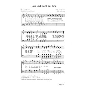 Produktbild des Artikels Lob und Dank sei ihm / Praise The Name Of Jesus (Noten - Download)