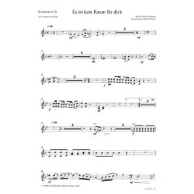 Produktbild des Artikels Es ist kein Raum für dich (Klarinette in B) (Noten - Download)