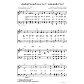 Produktbild des Artikels Glücklichsein heisst den Herrn zu kennen / Happiness is the Lord (Noten - Download)