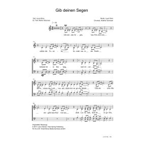 Produktbild des Artikels Gib deinen Segen / Blessings (Noten - Download)
