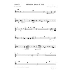 Produktbild des Artikels Es ist kein Raum für dich (Trompete in B) (Noten - Download)