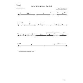 Produktbild des Artikels Es ist kein Raum für dich (Triangel) (Noten - Download)