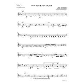 Produktbild des Artikels Es ist kein Raum für dich (Violine II) (Noten - Download)