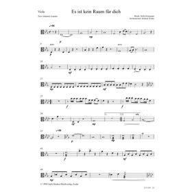 Produktbild des Artikels Es ist kein Raum für dich (Viola) (Noten - Download)