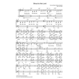 Produktbild des Artikels Shout to the Lord (Noten - Download)