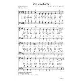 Produktbild des Artikels Noten - Download Was ich erhoffte / The Crystal Fountain