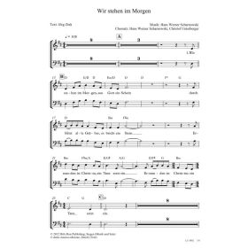 Produktbild des Artikels Noten - Download Wir stehen im Morgen