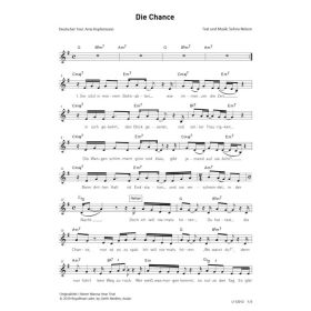 Produktbild des Artikels Die Chance / I Never Wanna Hear That (Noten - Download)