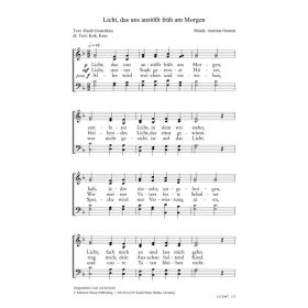 Produktbild des Artikels Noten - Download Licht, das uns anstößt früh am Morgen / Lied van het Licht