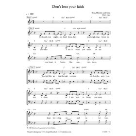 Produktbild des Artikels Don't lose your faith (Noten - Download)